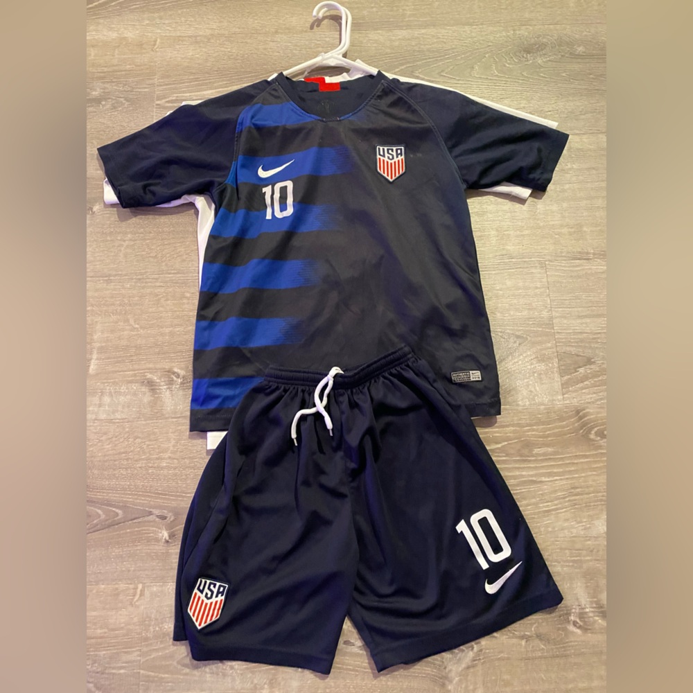 Gently Used USA Soccer Jerseys and Short Size 8 - Price for 3 items